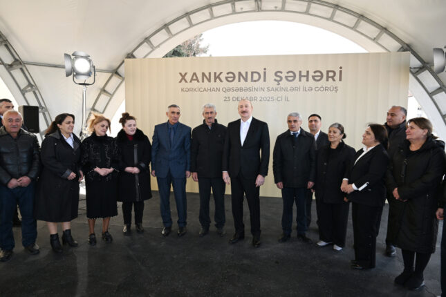 İlham Əliyev Kərkicahanda sakinlərlə görüşdü – YENİLƏNİB