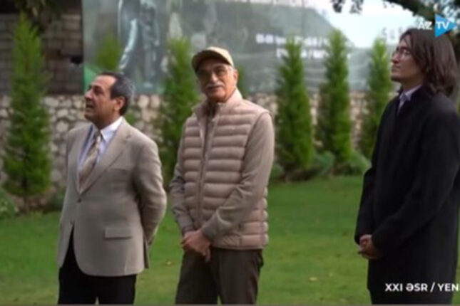 Polad Bülbüloğlu oğlu ilə birlikdə Şuşadakı bağında – Video