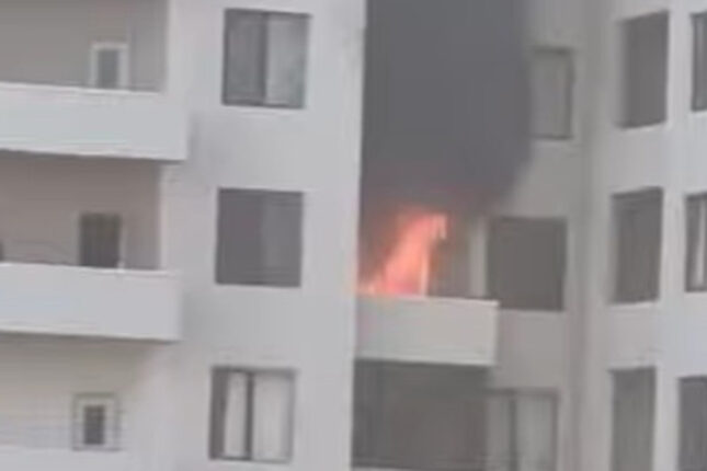 Yanan binanın sakinlərinə təzminat ayrıldı