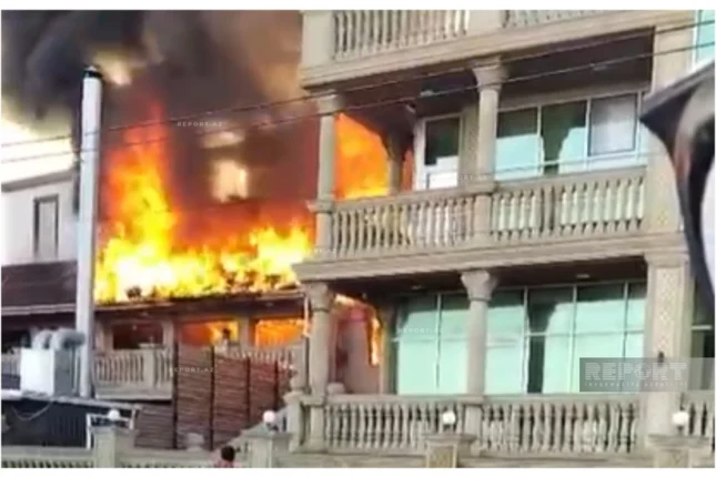 Sumqayıtda hotel yanır-VİDEO Sumqayıtda hotel yanır-VİDEO