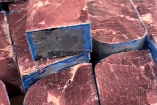 Bakıda ucuz qiymətə qəribə formalı ətlər satışa çıxarıldı – VİDEO