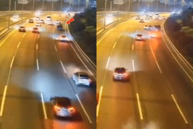 Aeroport yolundakı qəzanın ANBAAN GÖRÜNTÜLƏRİ