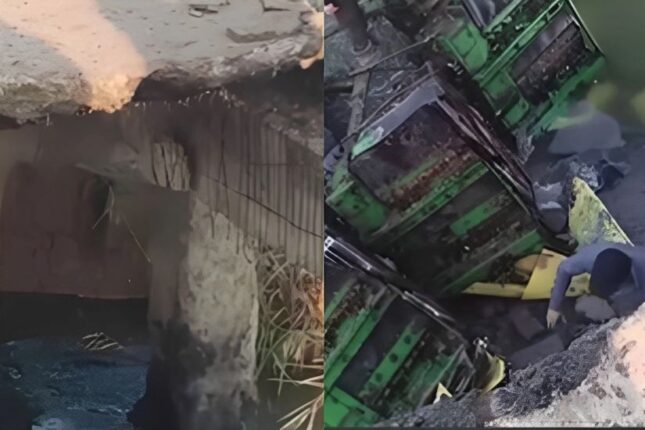 İki ildir təmir edilməyən körpü uçdu, sürücü oldu – VİDEO