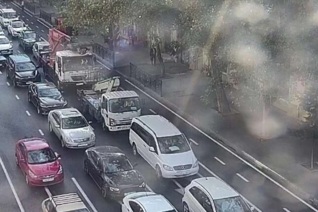 Hazırda bu yollarda tıxac var – SİYAHI Hazırda bu yollarda tıxac var – SİYAHI