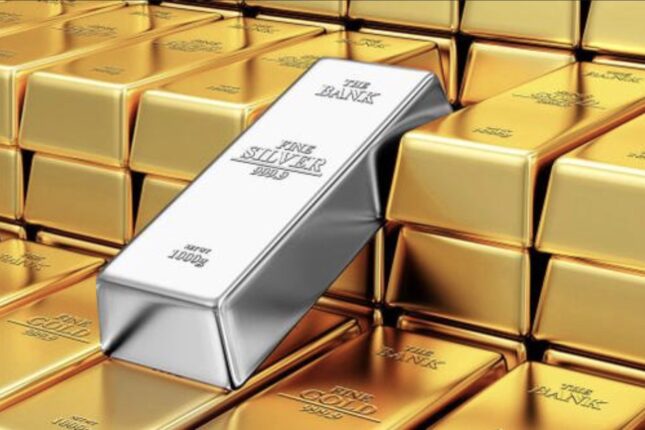 Qızıl və gümüşün qiyməti cüzi AZALIB Qızıl və gümüşün qiyməti cüzi AZALIB