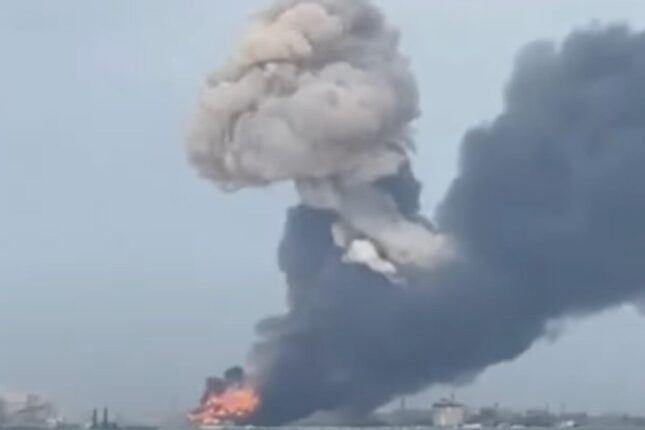 Ukrayna Silahlı Qüvvələri Rusiyanın dəniz dronları bazasını vurub