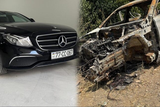 5 ilin “Mercedes”i yanıb kül oldu, sahibi şirkətdən şikayətçidir – VİDEO, FOTO