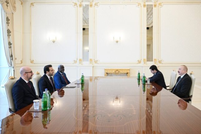 İlham Əliyev “Zayed İnsan Qardaşlığı Mükafatı” ilə bağlı nümayəndə heyətini qəbul edib