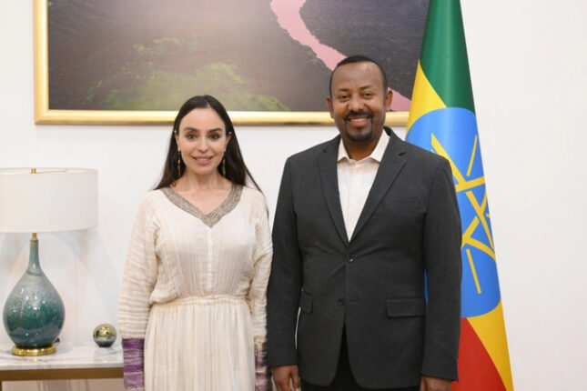 Leyla Əliyeva Efiopiyanın Baş naziri ilə görüşdü (FOTO)