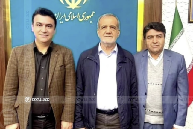 Azərbaycana qayıtmaq üçün Pezeşkianla olan bu fotoları göstəribmiş