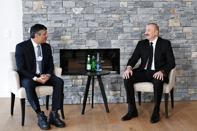 Prezident Davosda görüş keçirdi – Fotolar