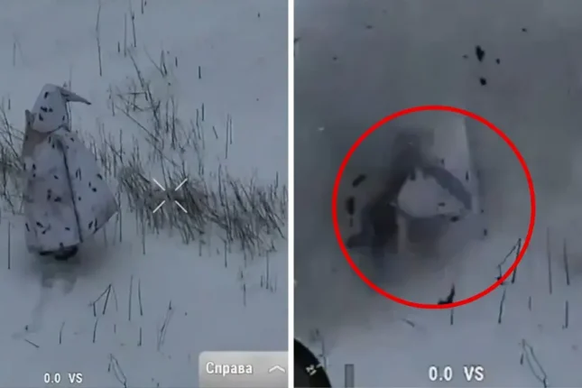 Rus hərbçinin bu görüntüləri marağa səbəb oldu