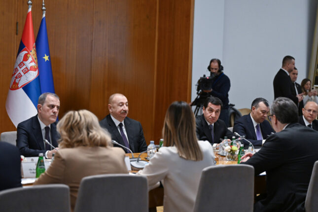 Prezident Belqradda Strateji Tərəfdaşlıq Şurasının 1-ci iclasında – Fotolar, Video