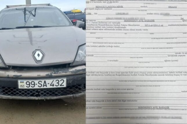 Qaydaları pozan sürücünün narkotik qəbul etdiyi üzə çıxdı