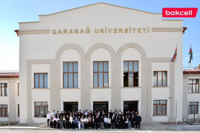 “Bakcell” və Gənclər Fondu Qarabağ Universitetində tələbələrlə görüş keçirib