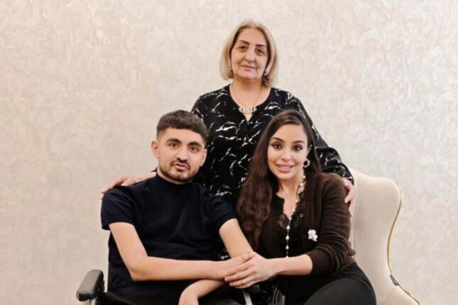 Leyla Əliyeva qazi Rəvan Əzizovu ziyarət etdi – FOTOLAR