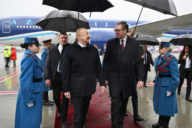 Prezident Serbiyaya rəsmi səfərə gedib – Fotolar, Video