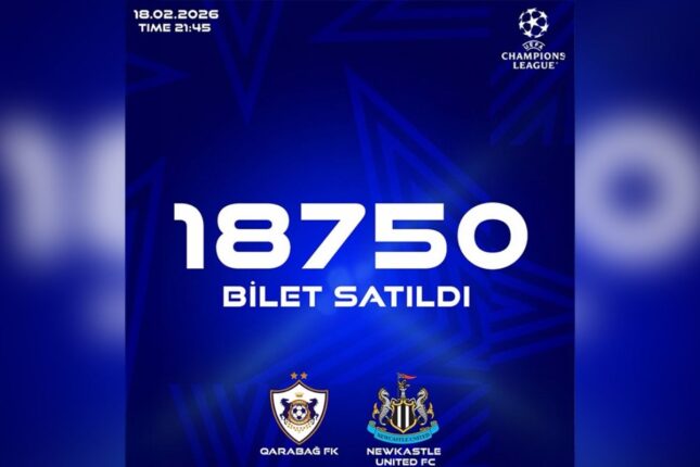 “Qarabağ”-“Nyukasl” matçına bu qədər bilet satıldı