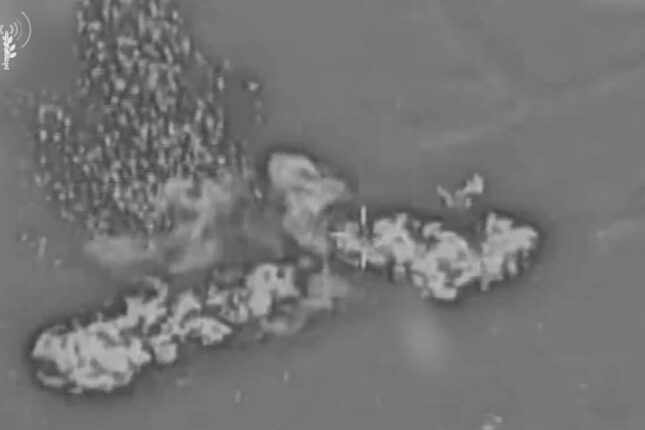 İran əsgərləri İsrailə raket atmağa hazırlaşarkən vuruldular – Video