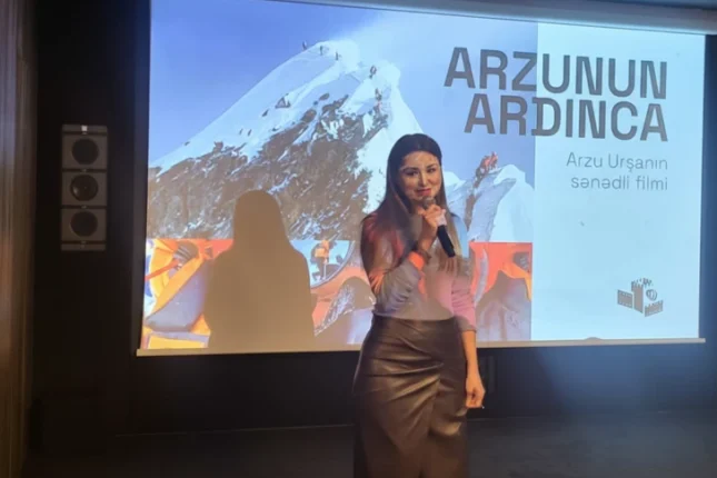 Everest zirvəsini fəth edən ilk azərbaycanlı qadına həsr olunan film göstərilib