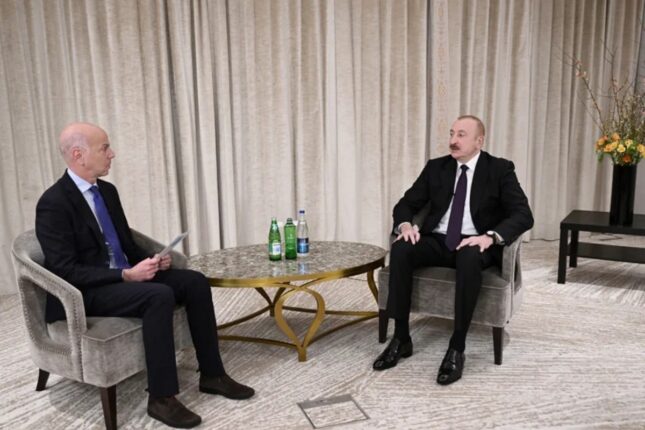 İlham Əliyev Münhendə “France 24” telekanalına müsahibə verdi İlham Əliyev Münhendə “France 24” telekanalına müsahibə verdi