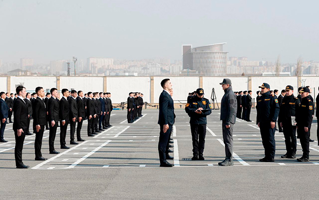 Vilayət Eyvazov sıra baxışı keçirdi – Video-Fotolar