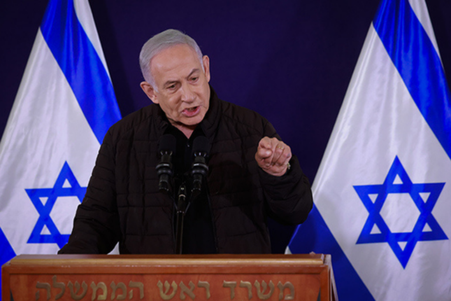 Netanyahu bunkerdə rəsmilərlə görüş keçirir