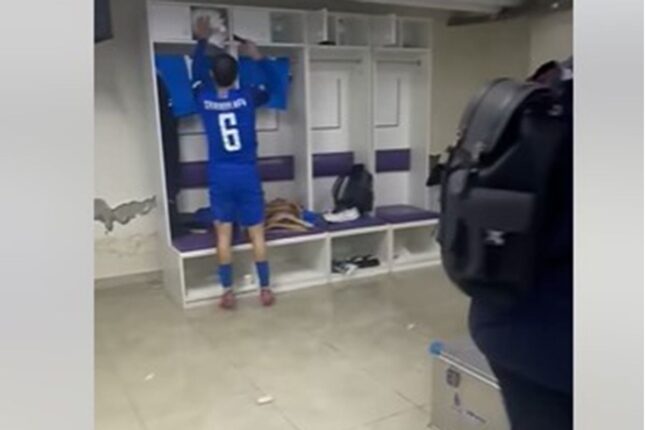 Millimizin stadiondakı paltardəyişmə otağını su basdı – Video