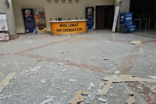 Dron hücumu olan Naxçıvan aeroportundan GÖRÜNTÜLƏR – VİDEO