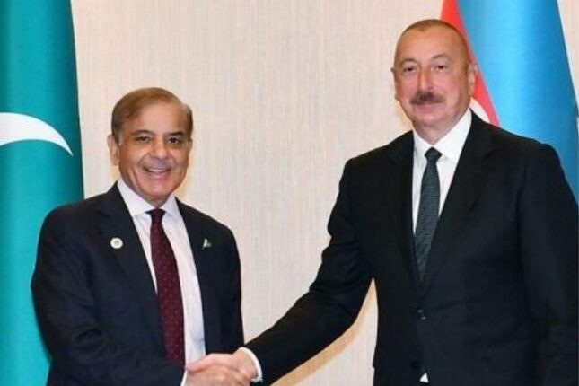 İlham Əliyev Şahbaz Şəriflə danışdı