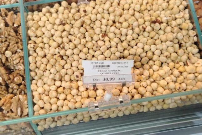 Əla növ fındıq 72 manata: Novruz bazarında ŞOK QİYMƏTLƏR  – Foto