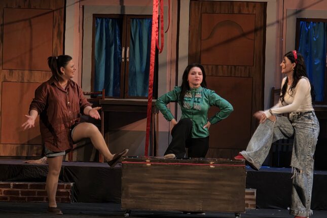 “Gəlinlərin savaşı” tamaşasının premyerası olub-FOTOLAR