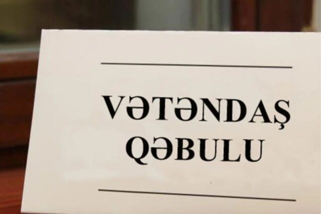 Hökumət üzvlərinin apreldə vətəndaş qəbulu CƏDVƏLİ