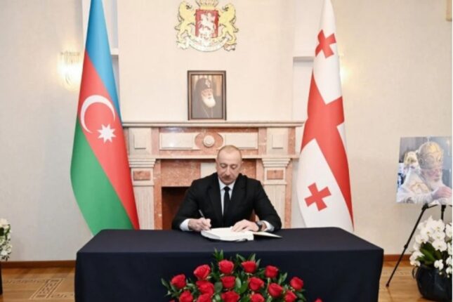 Prezident Gürcüstanın Azərbaycandakı səfirliyində – FOTOLAR