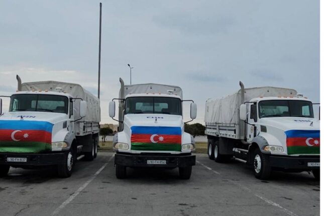 Prezidentin tapşırığı ilə İrana humanitar yardım yola salındı – Fotolar – Video