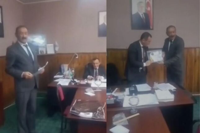 Məmura “mükafat” verən “jurnalist” həbs OLUNDU