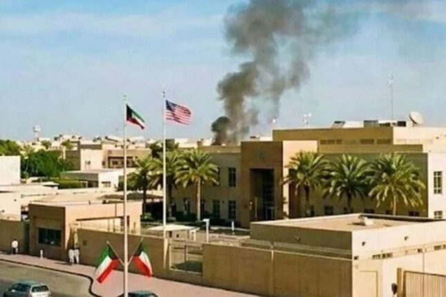 ABŞ-ın Küveytdəki səfirliyi vuruldu – VİDEO