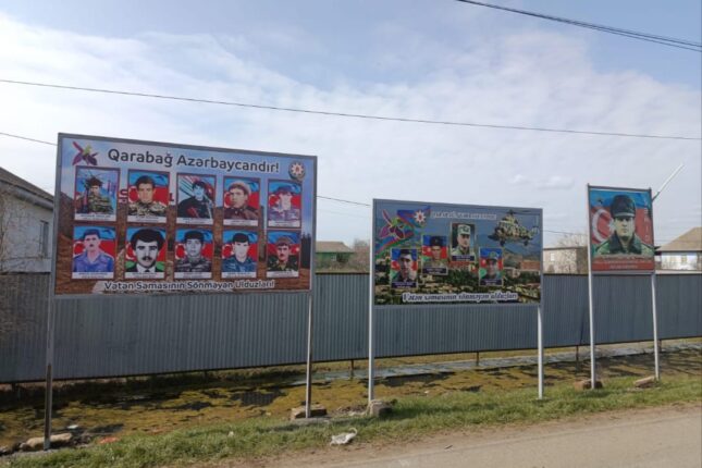 Masallının Qarğalıq ərazi nümayəndəliyində birinci Qarabağ müharibəsi şəhidlərinin xatirə lövhəsi ucaldılıb