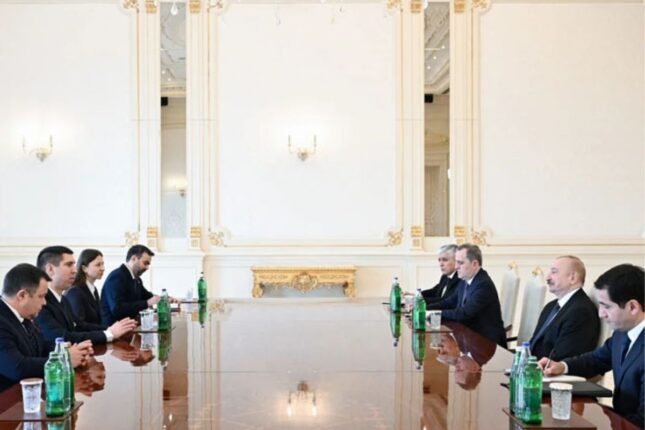 Prezident Moldovanın Baş nazirinin müavinini qəbul etdi (FOTO)