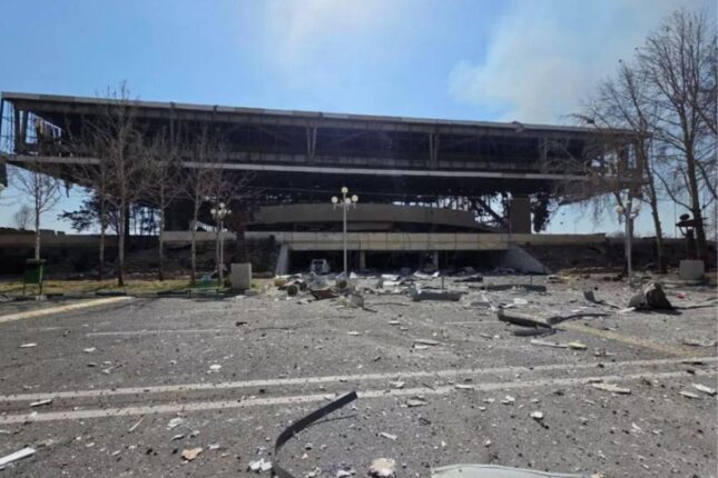 Tehranın ən böyük stadionu vuruldu – Video