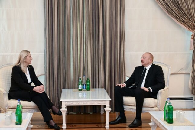 Prezident Jelka Tsviyanoviçlə görüşdü – Fotolar