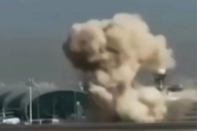 İran Dubay hava limanına zərbə endirdi – VİDEO