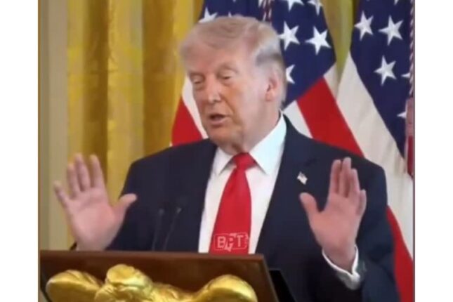 Trampdan qəribə hərəkətlər – VİDEO