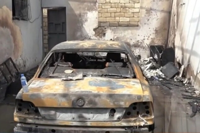 Keçmiş arvadını qətlə yetirib evi partlatdı – Özü də öldü – Video