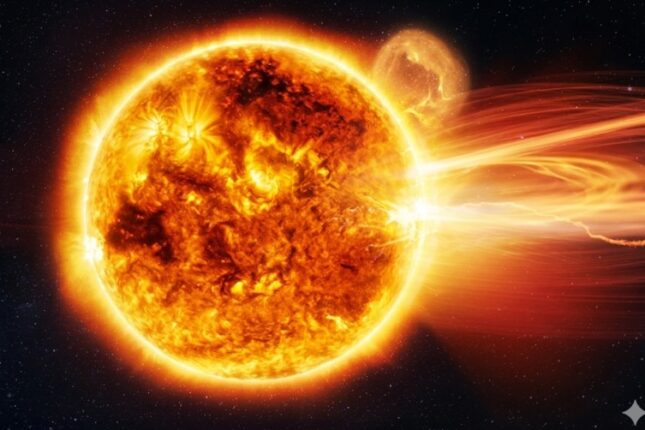 Günəşdə ard-arda üç güclü PARTLAYIŞ