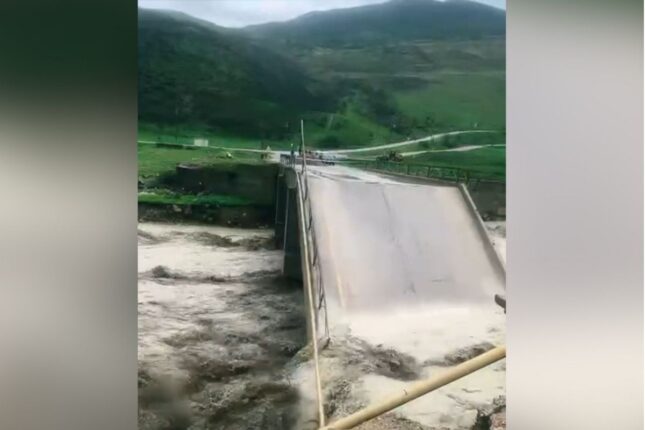 Siyəzəndə körpü uçdu – Video