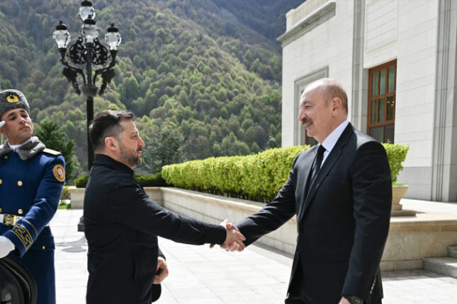 Zelenski Azərbaycandadır – Fotolar