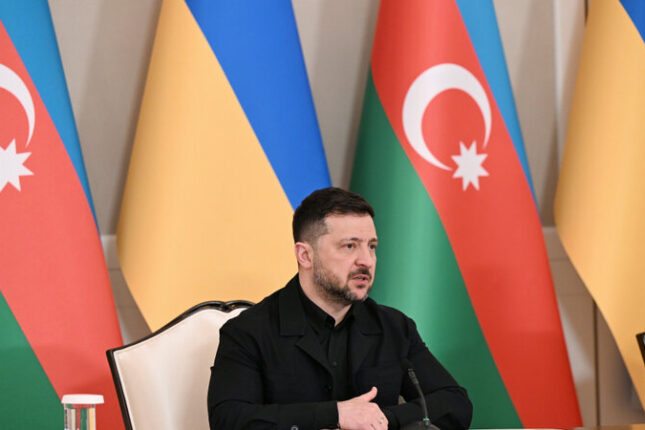 Zelenski ölkəsinə yardıma görə Prezident İlham Əliyevə təşəkkür etdi