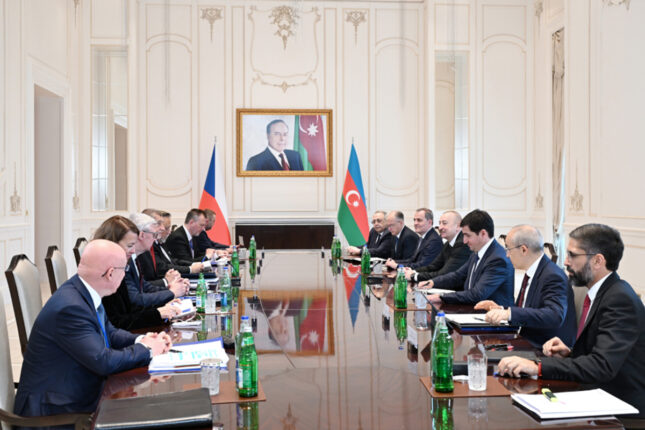 Prezidentin Babişlə geniş tərkibdə görüşü oldu – Fotolar