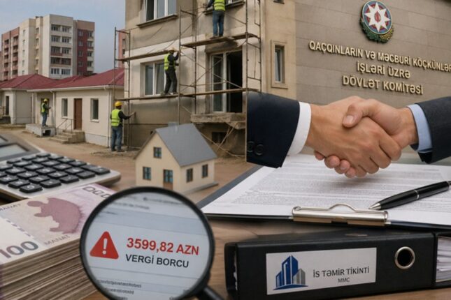 “Qaçqınkom”un idarəsindən vergi borcu olan şirkətə 447 min manatlıq sifariş